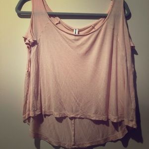 Forever 21 high low, cropped top.